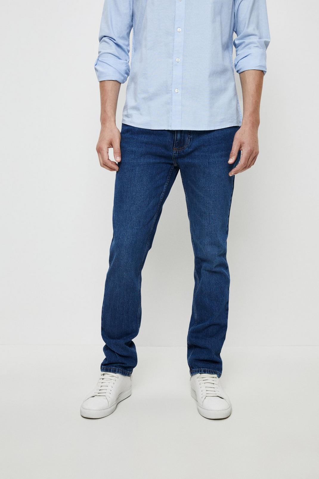 340 Slim Mid Blue Jeans image number 1