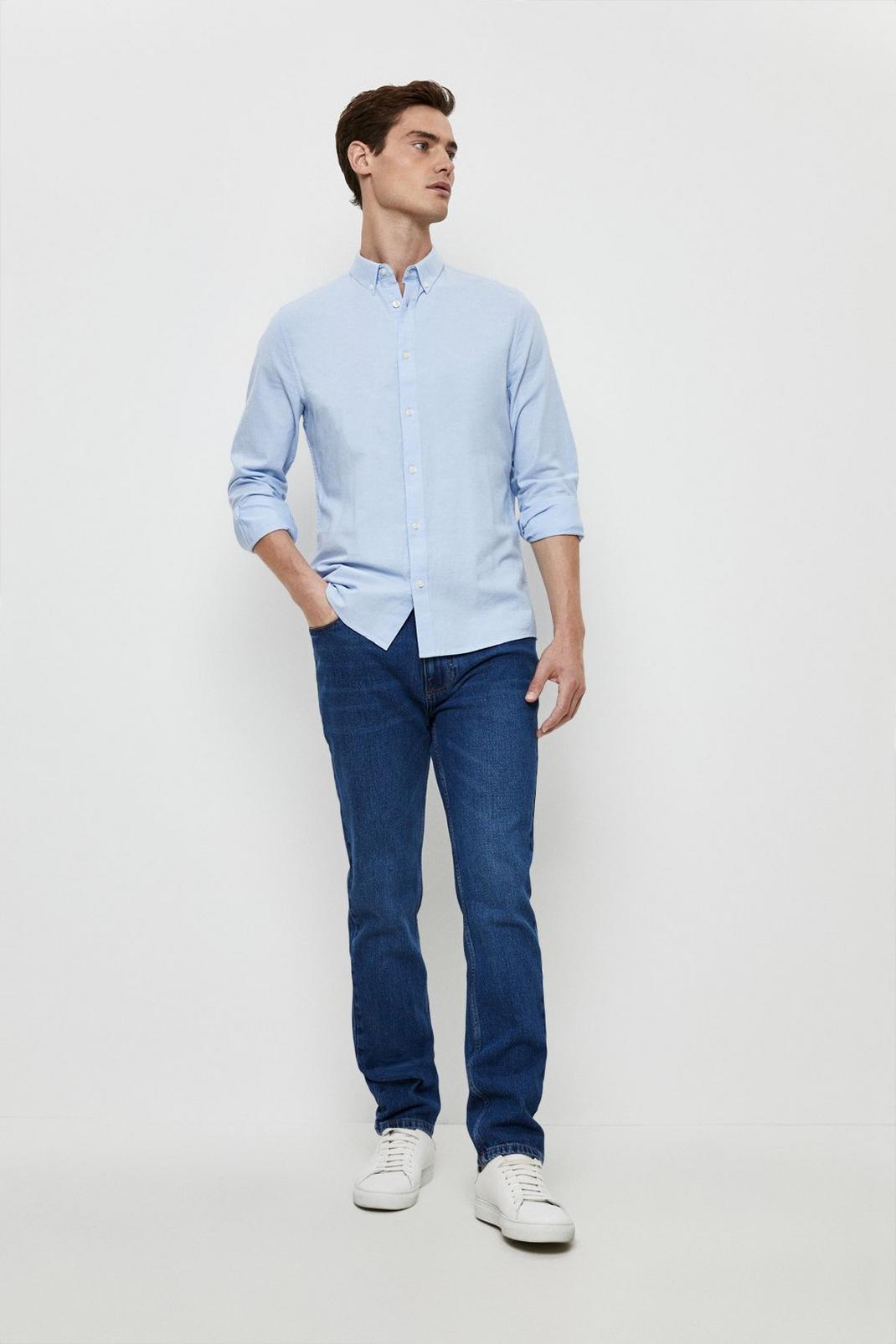340 Slim Mid Blue Jeans image number 2