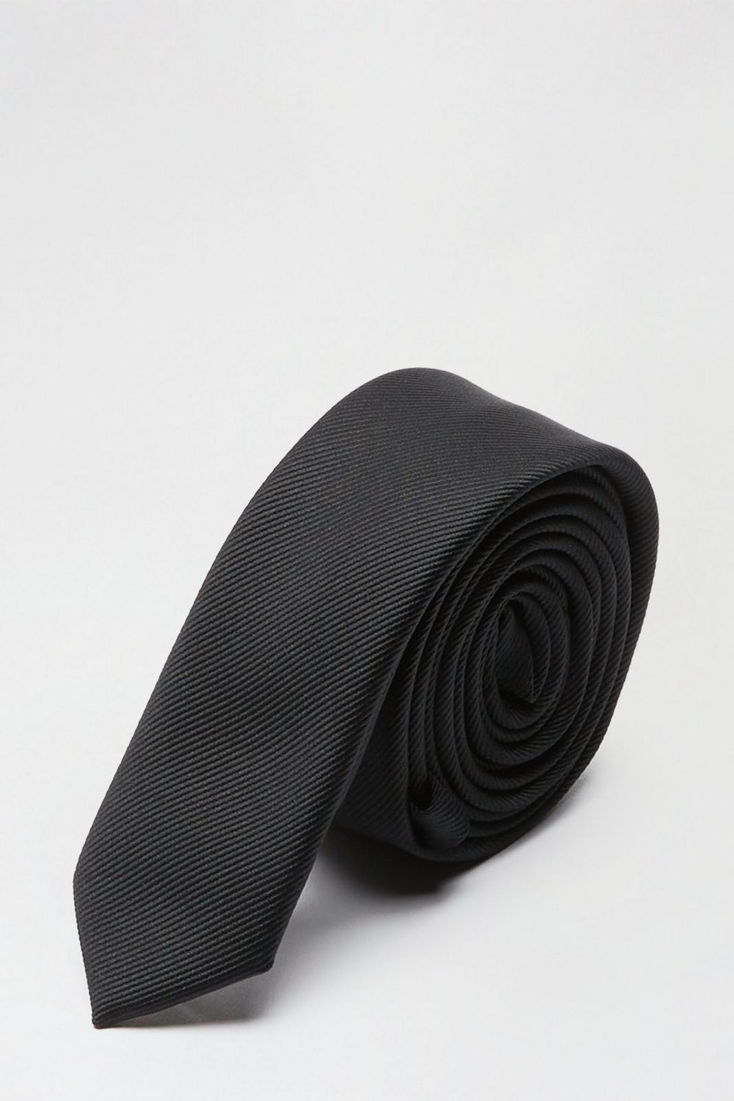 Black Skinny Tie image number 1