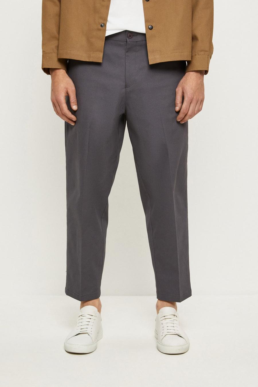 Wide Tapered Stretch Chinos
