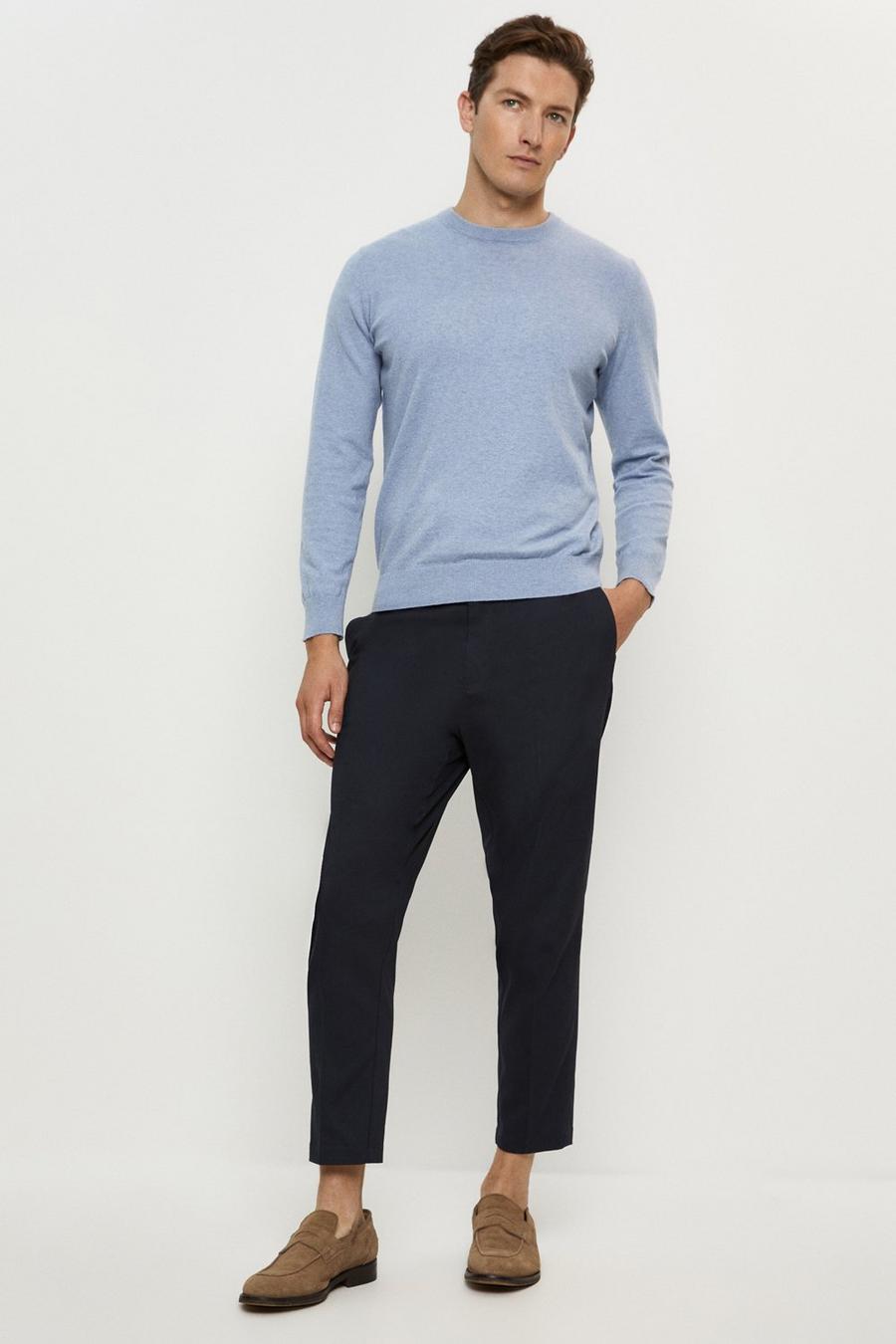 Tapered Fit Stretch Chino Trousers