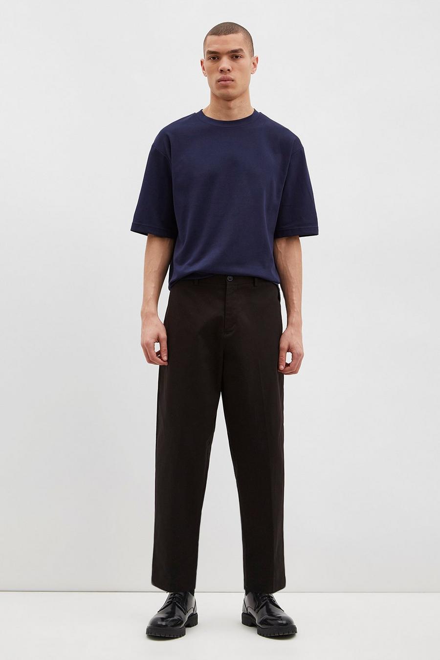 Tapered Fit Stretch Chino Trousers