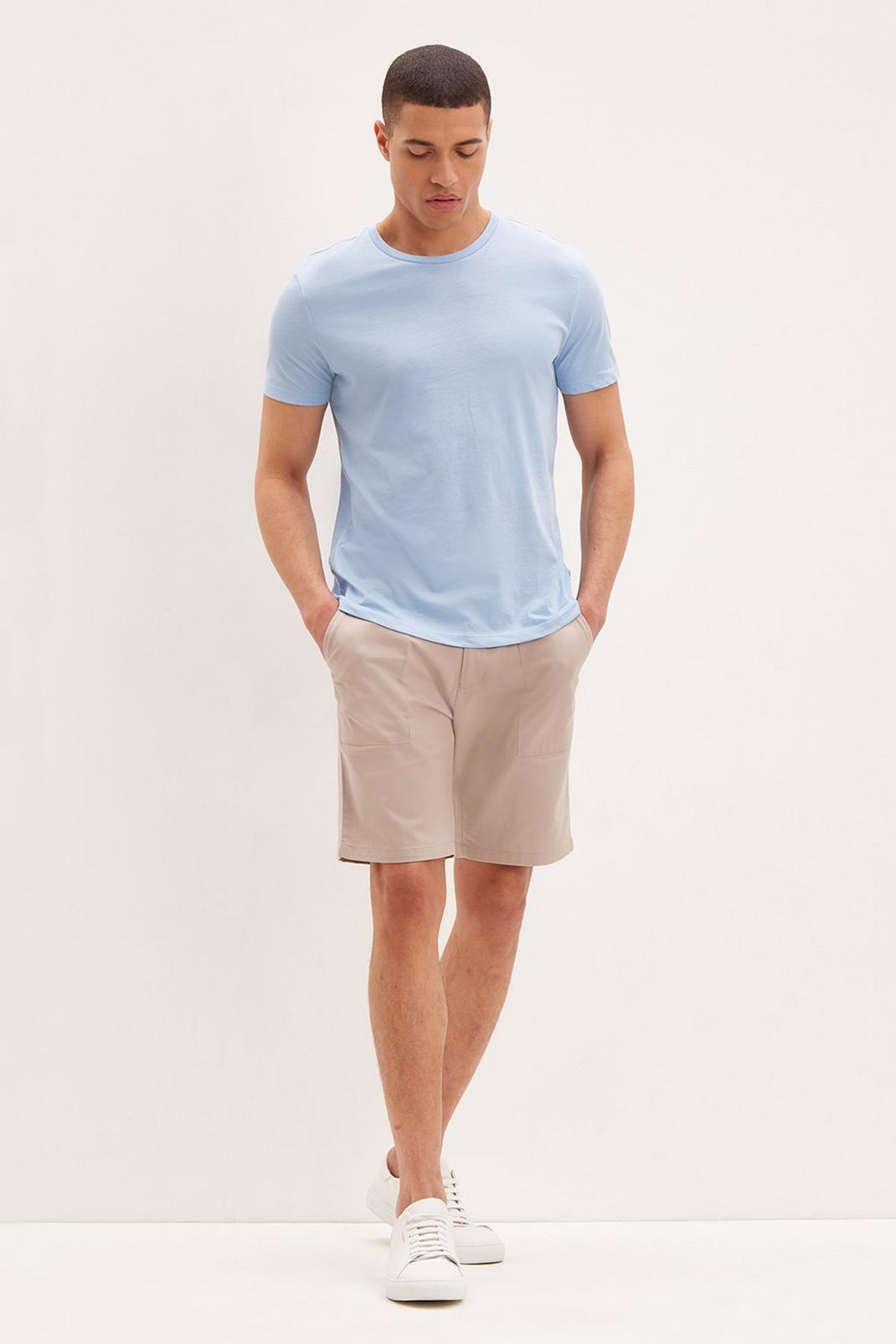 106 Regular Fit Chambray Blue Short Sleeve Organic T-Shirt image number 2