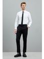 105 Black Stretch Slim Tuxedo Trouser