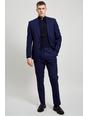 106 Royal Blue Slim Merino Wool Suit Trouser