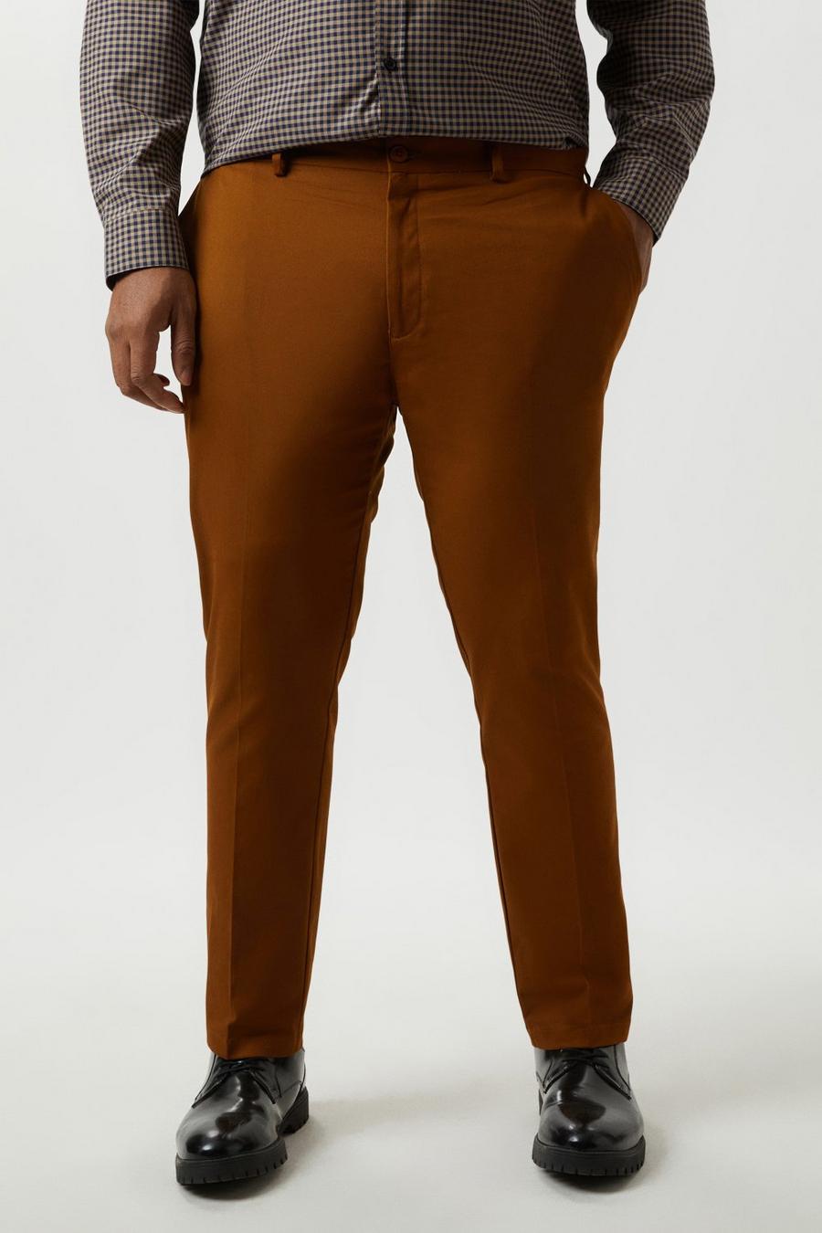 Plus And Tall Tapered Stretch Chino Trousers
