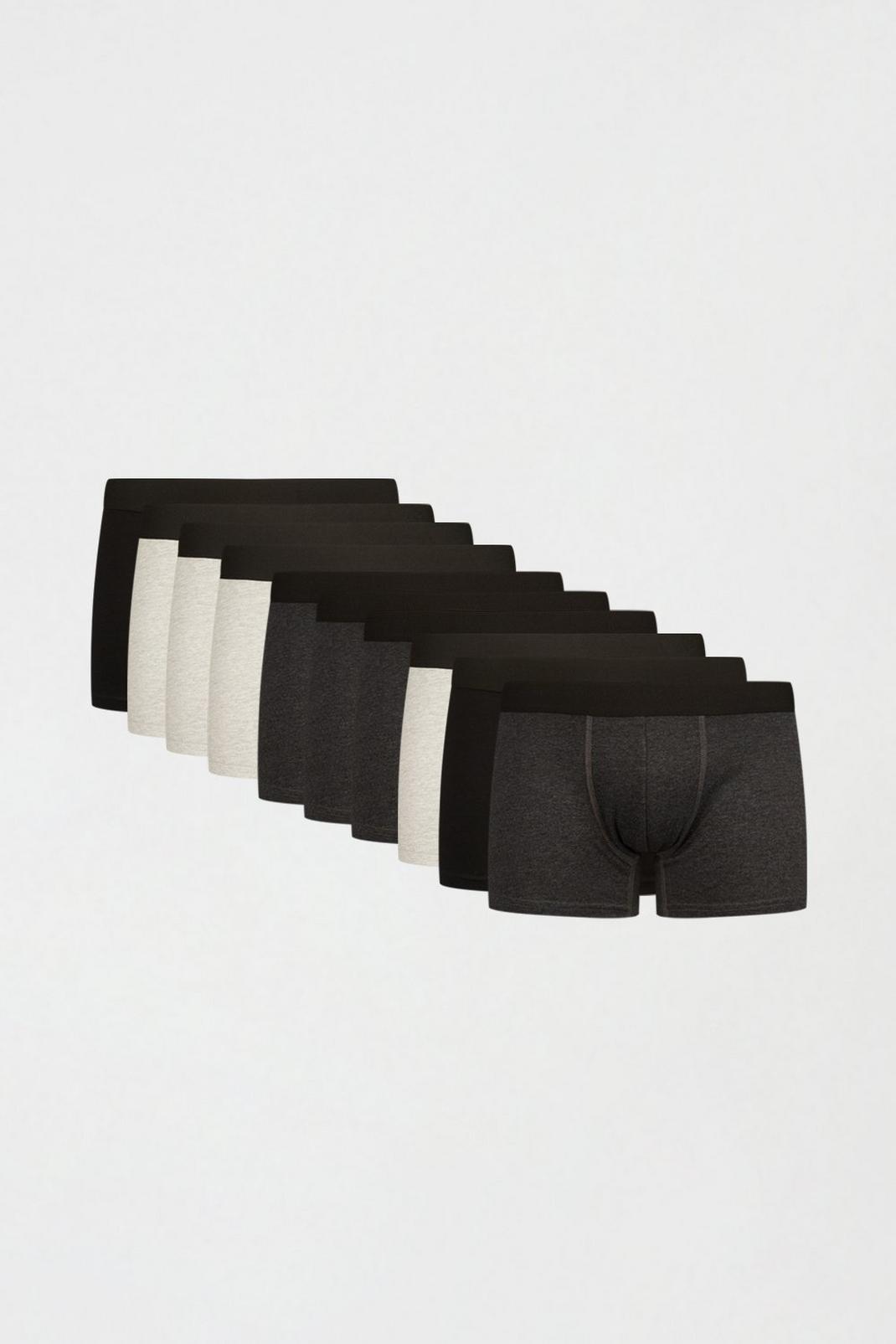 10 Pack Organic Grey Trunks image number 1