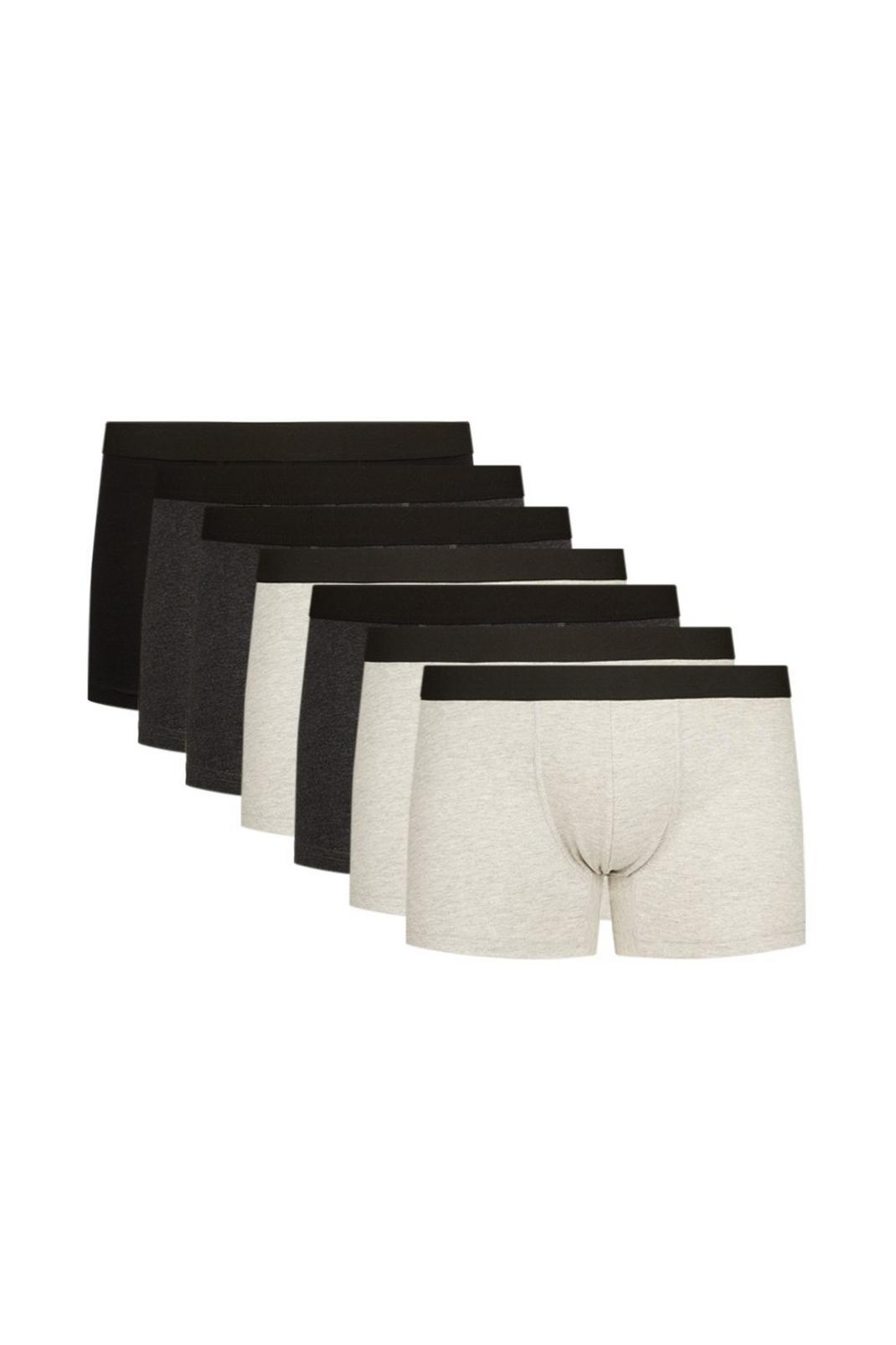 131 7 Pack Organic Grey Trunks image number 1
