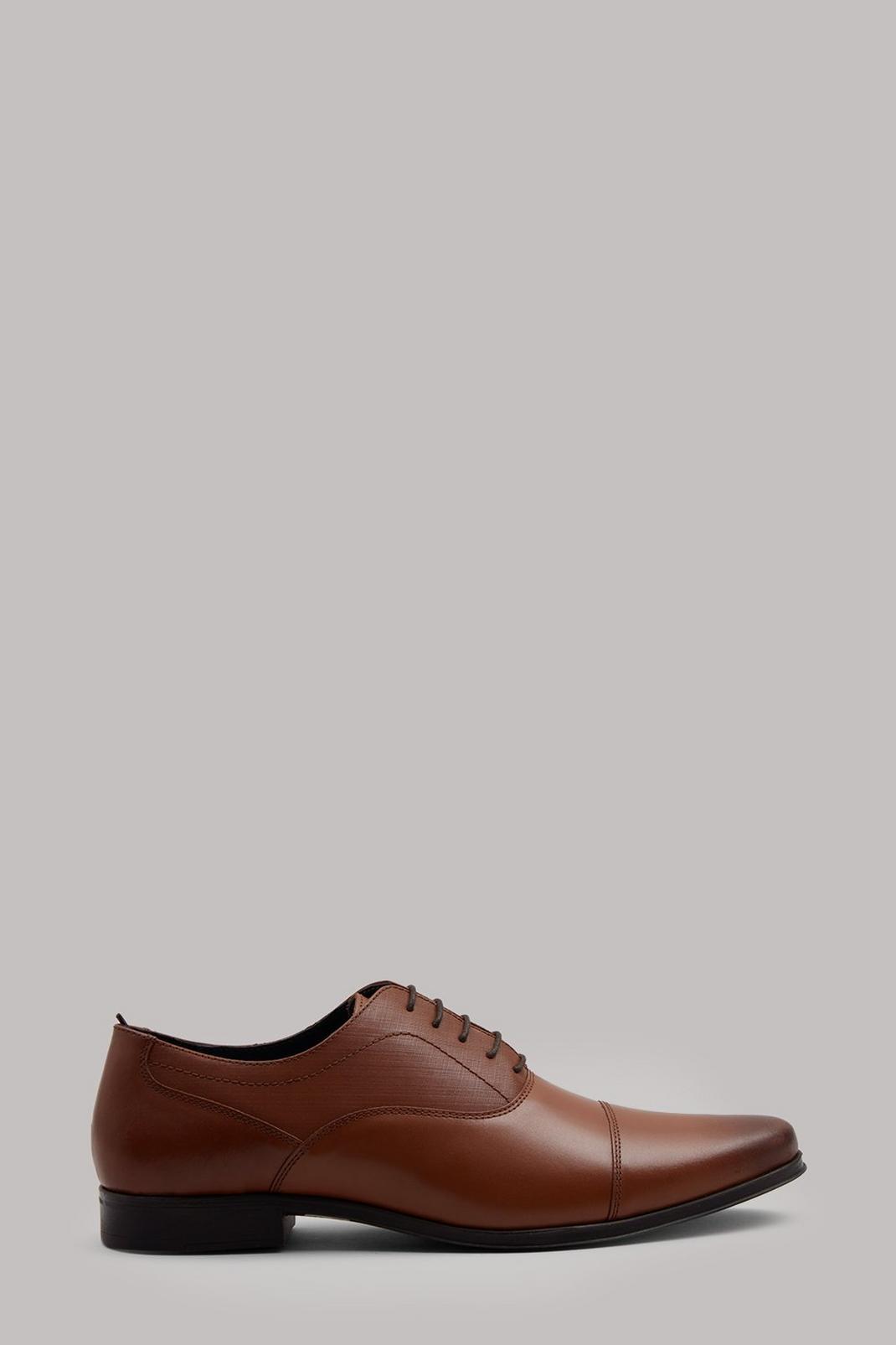 166 Leather Toe Cap Oxford Shoes image number 1