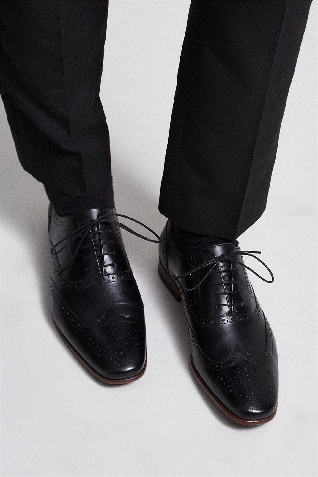 105 Leather Brogue Shoes image number 2