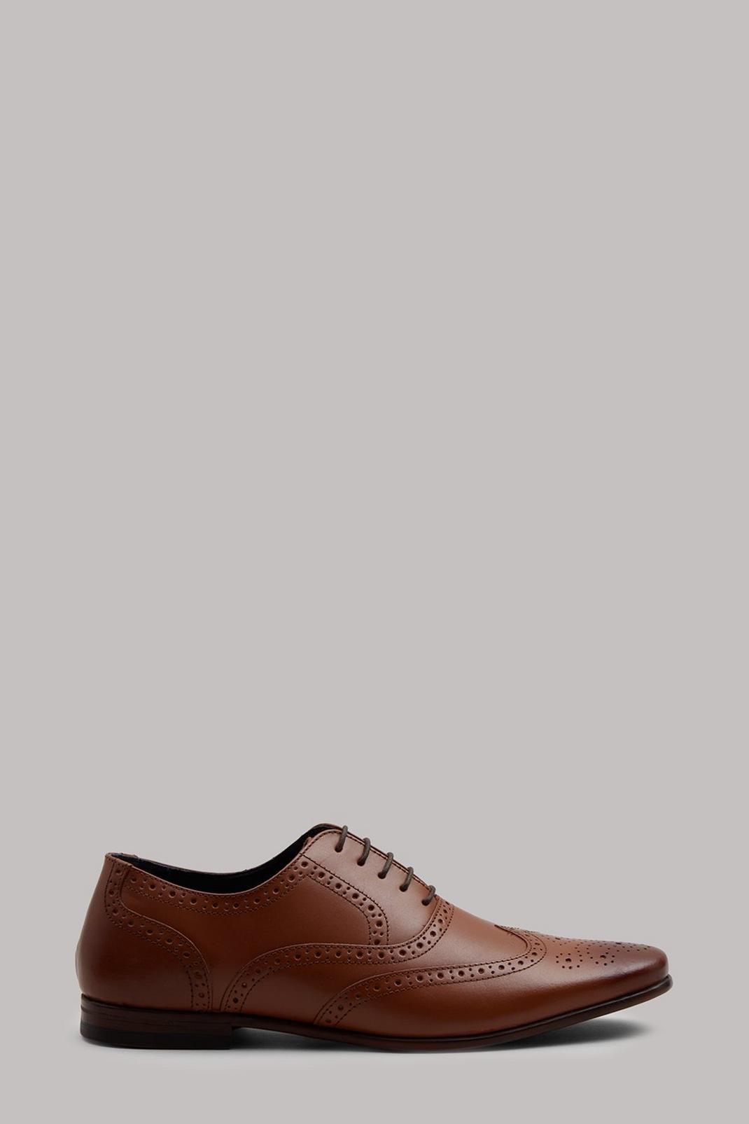 166 Leather Brogue Shoes image number 1