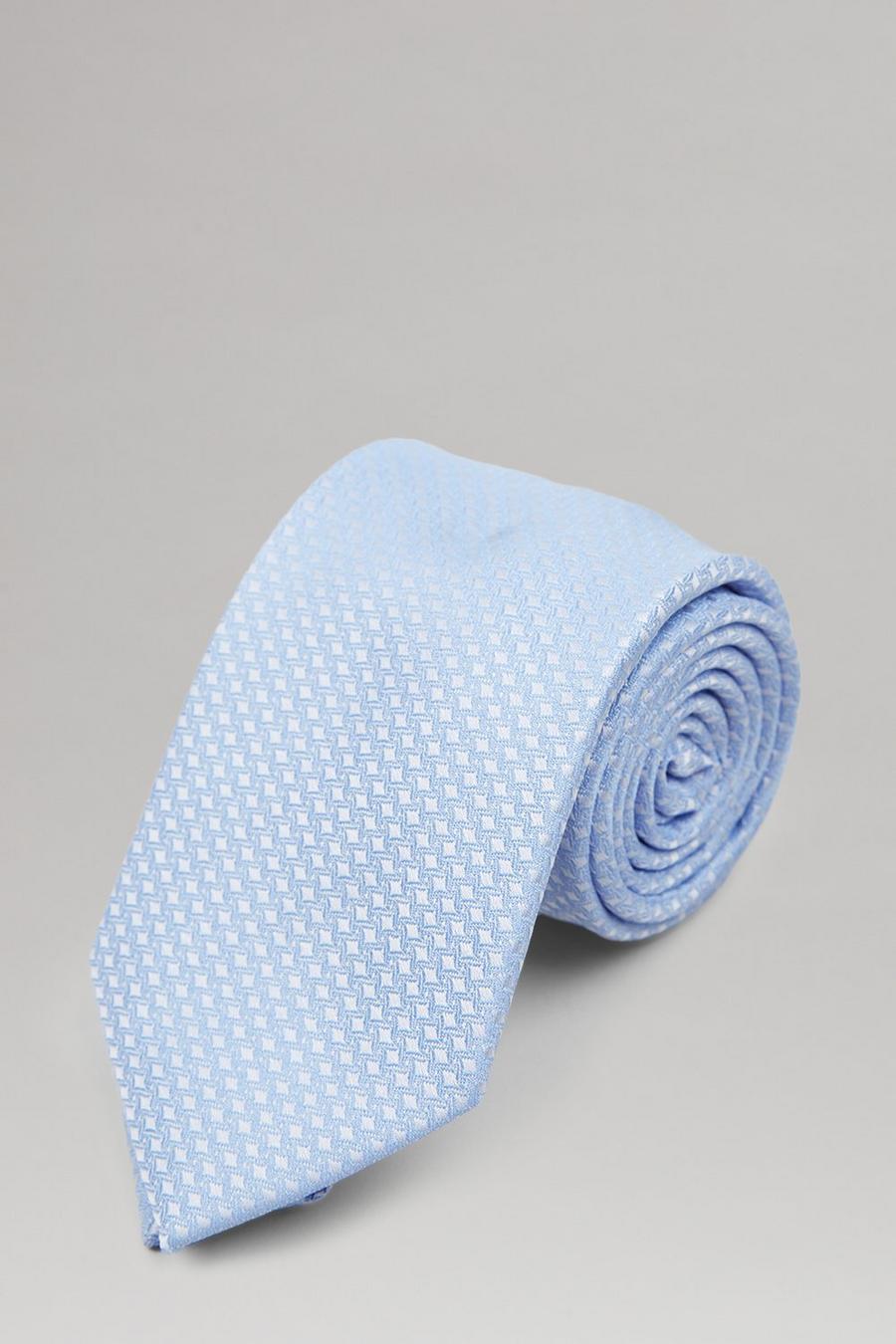 Light Blue Jacquard Tie