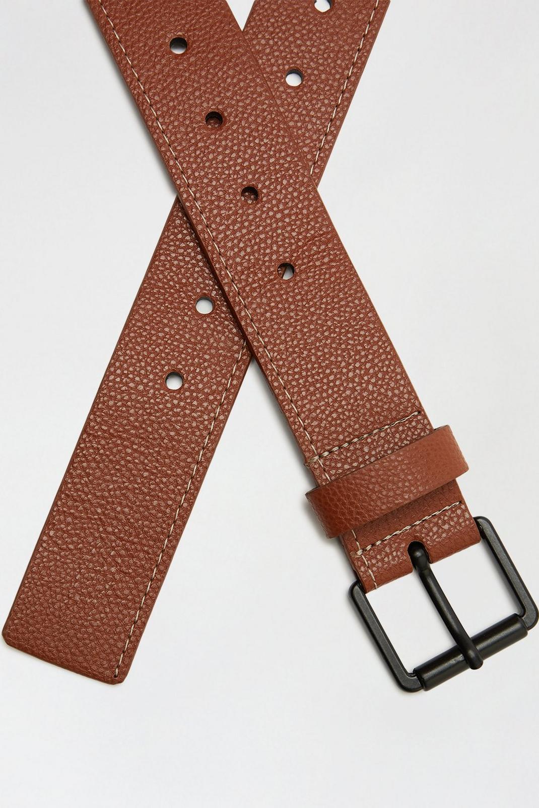 166 Tan Double Keeper Belt image number 2