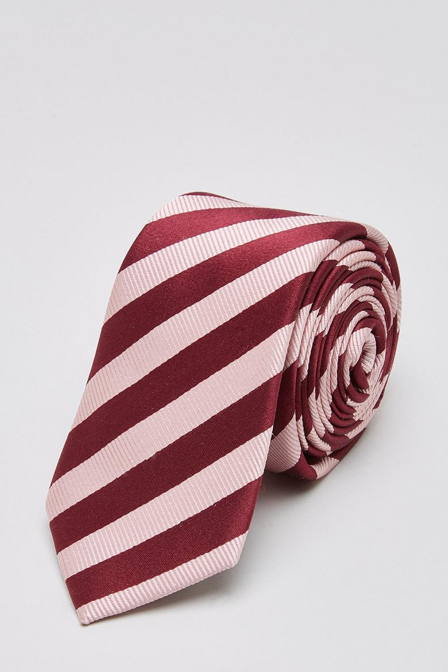 Ben Sherman Pink Stripe Tie