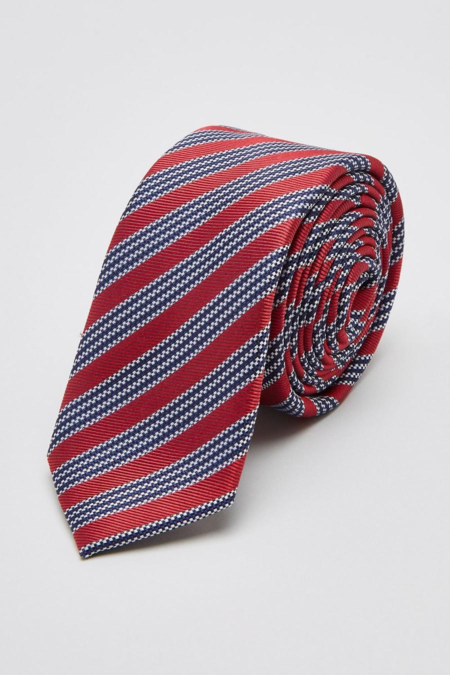 Ben Sherman Red House Stripe Tie