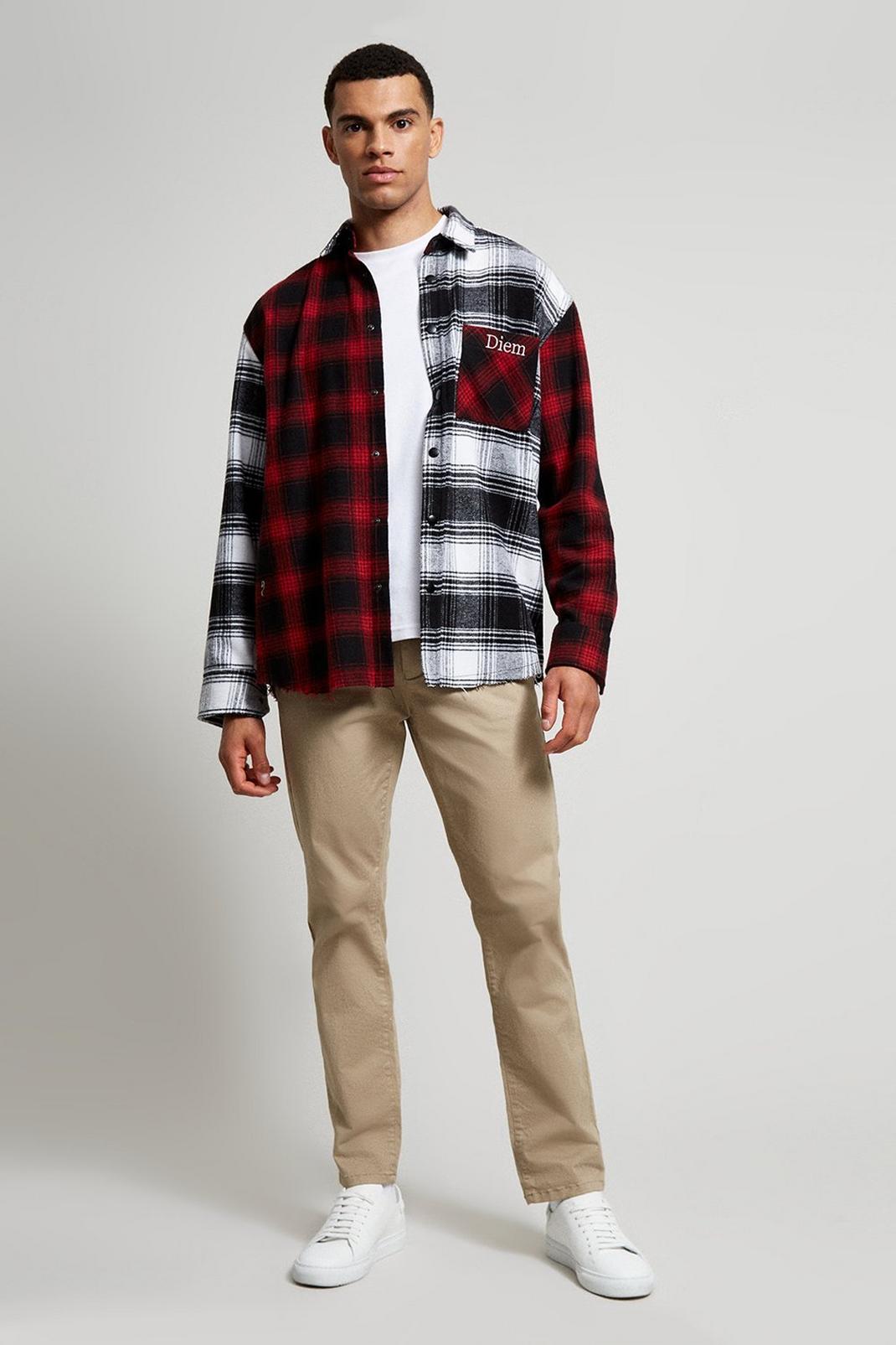 157 Mix And Match Check Overshirt image number 2