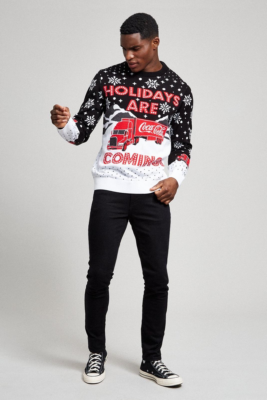 144 Coca Cola Holidays Are Coming Christmas Jumper image number 2