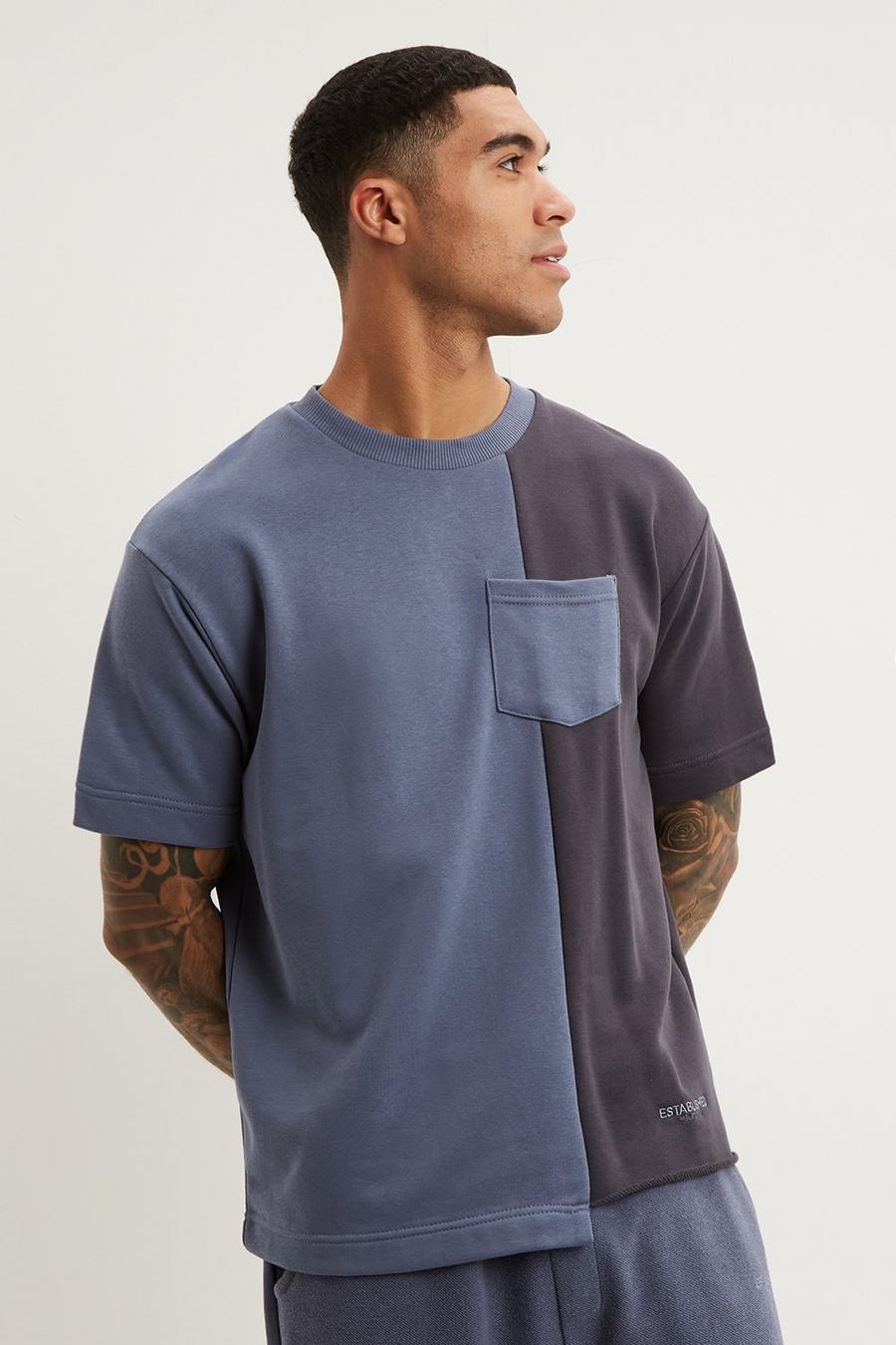 Relaxed Fit Blocked Pocket T-shirt