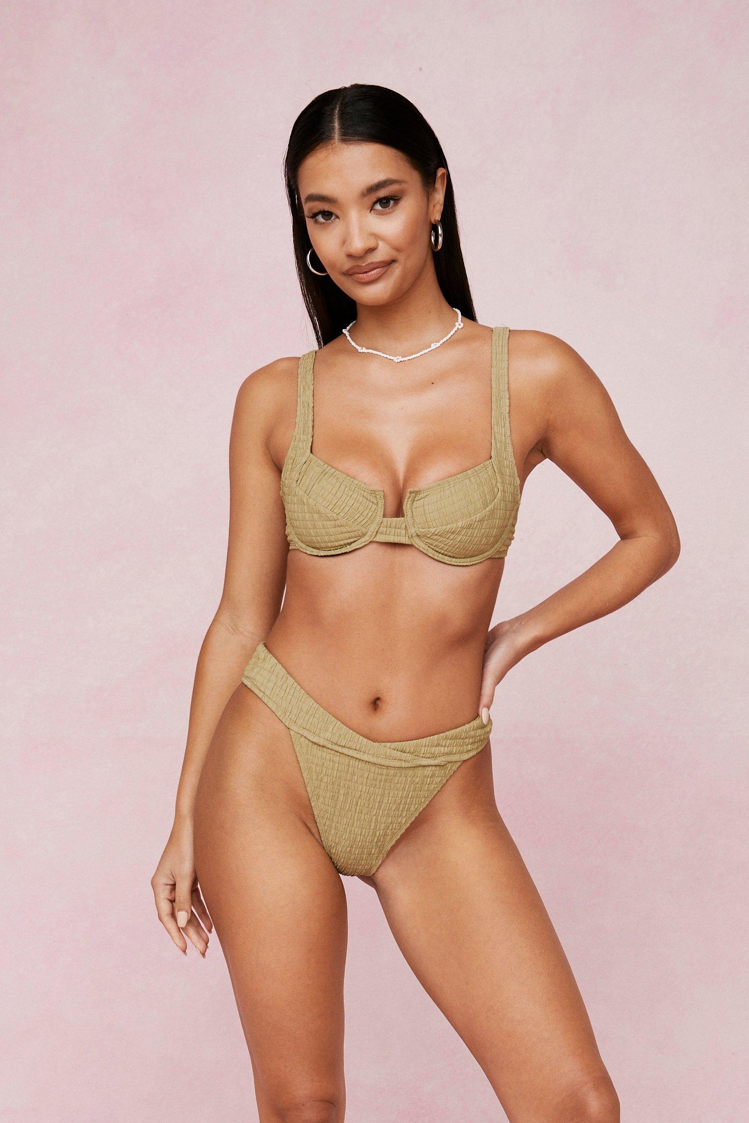 Underwire cut out store bikini