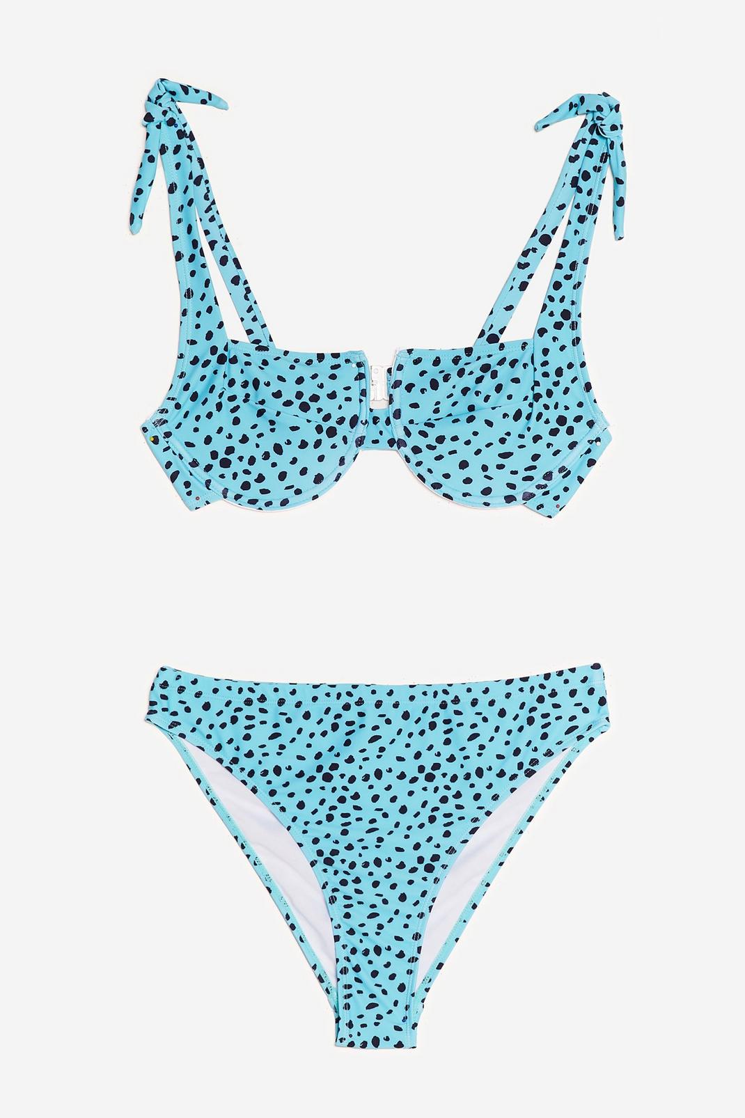 Hey Beach Spotty Tie High-Leg Bikini Set image number 1