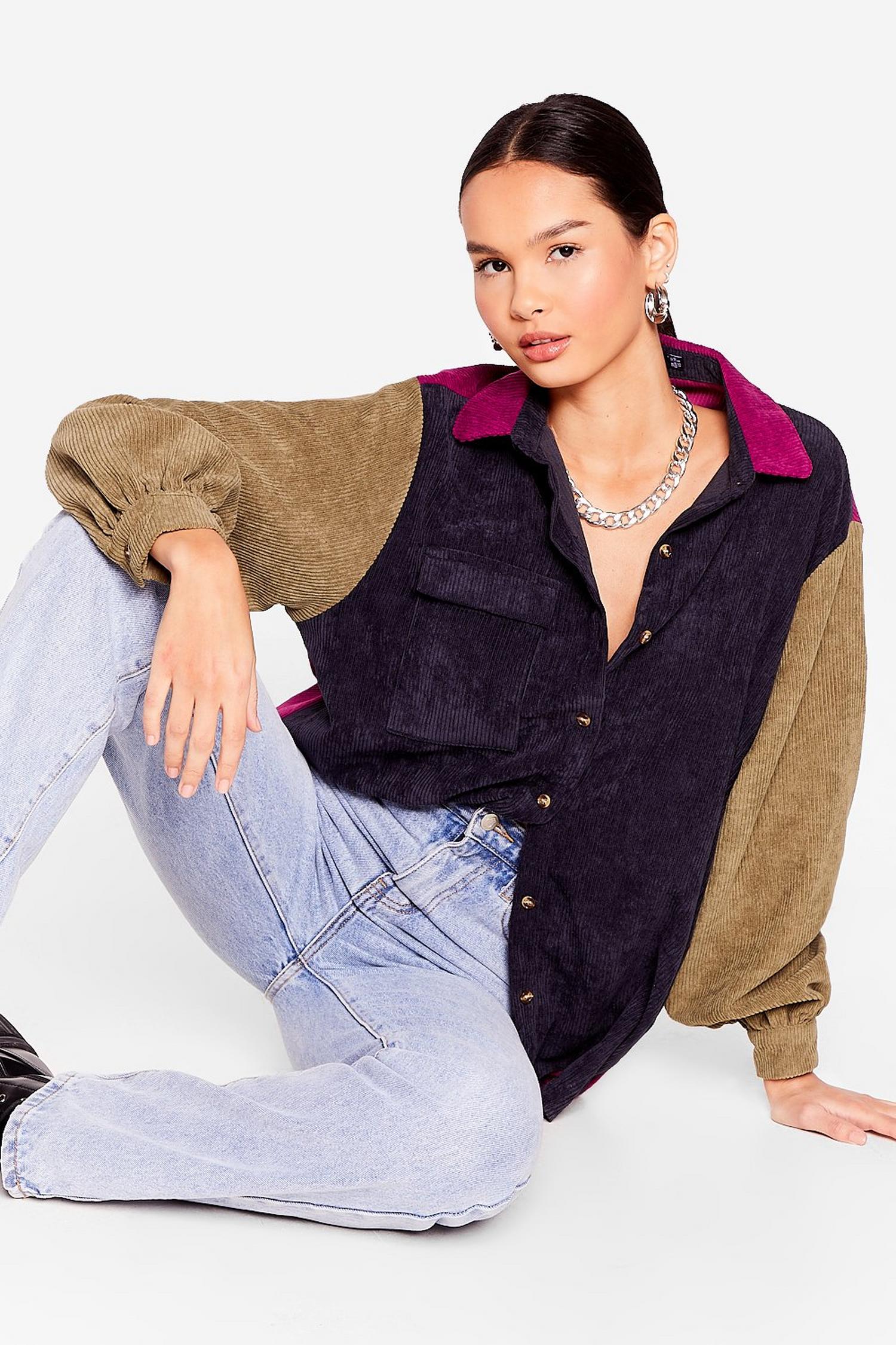 nasty gal corduroy shirt