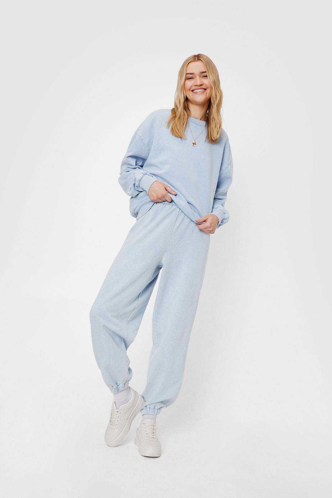 acid wash jogger set