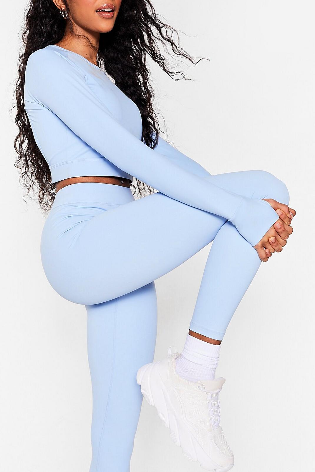 Light blue Daily Cardio High-Waisted Workout Leggings image number 1