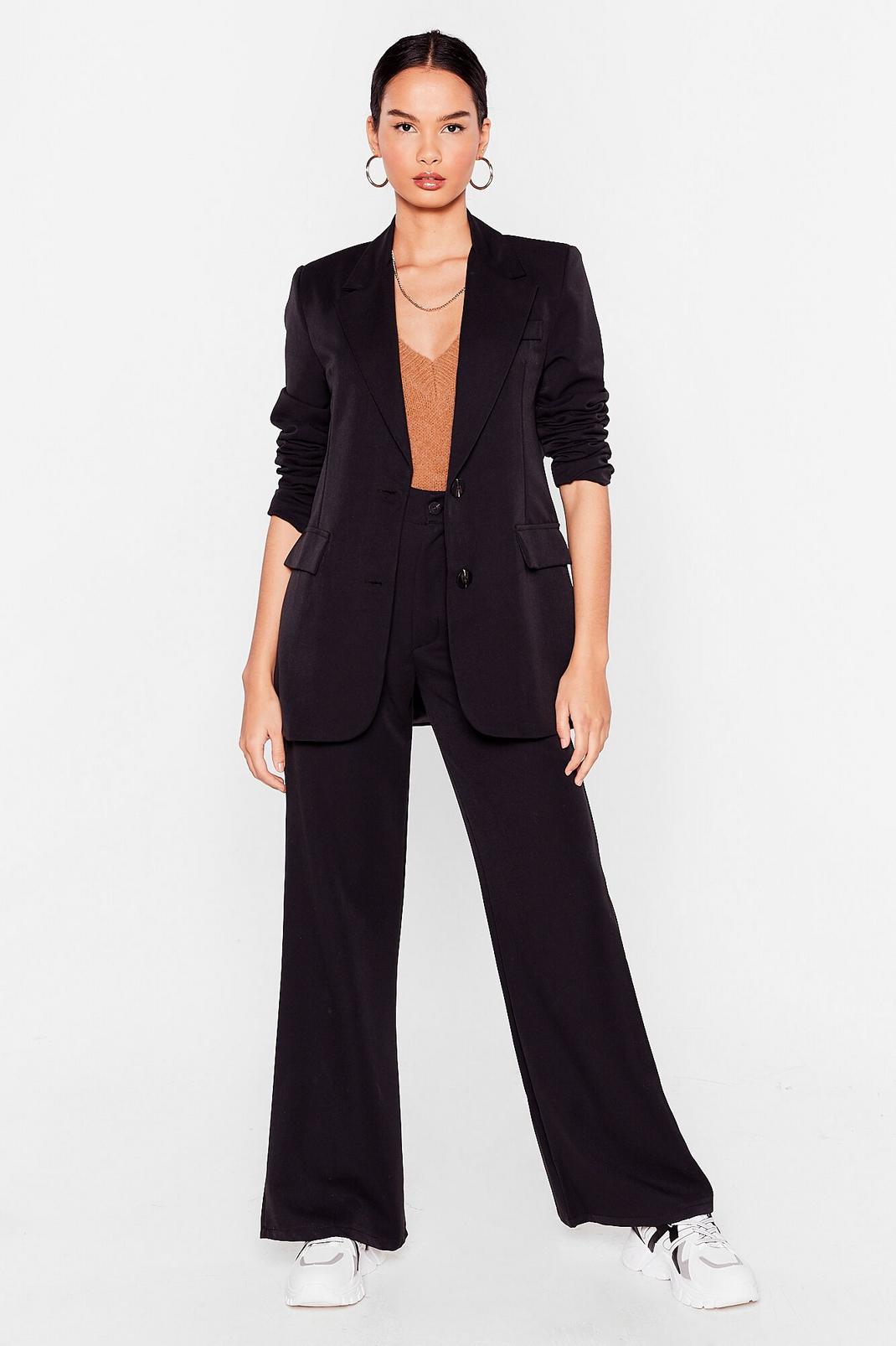 Darted High Waisted Wide Leg Pants image number 1