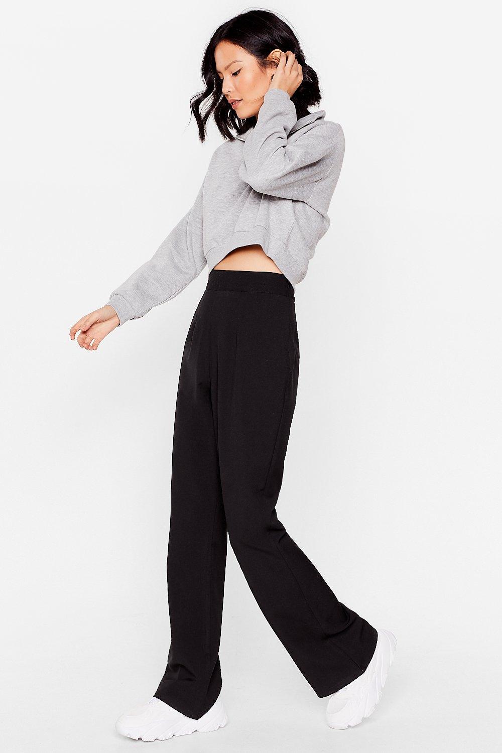 Flare You At High-Waisted Woven Pants