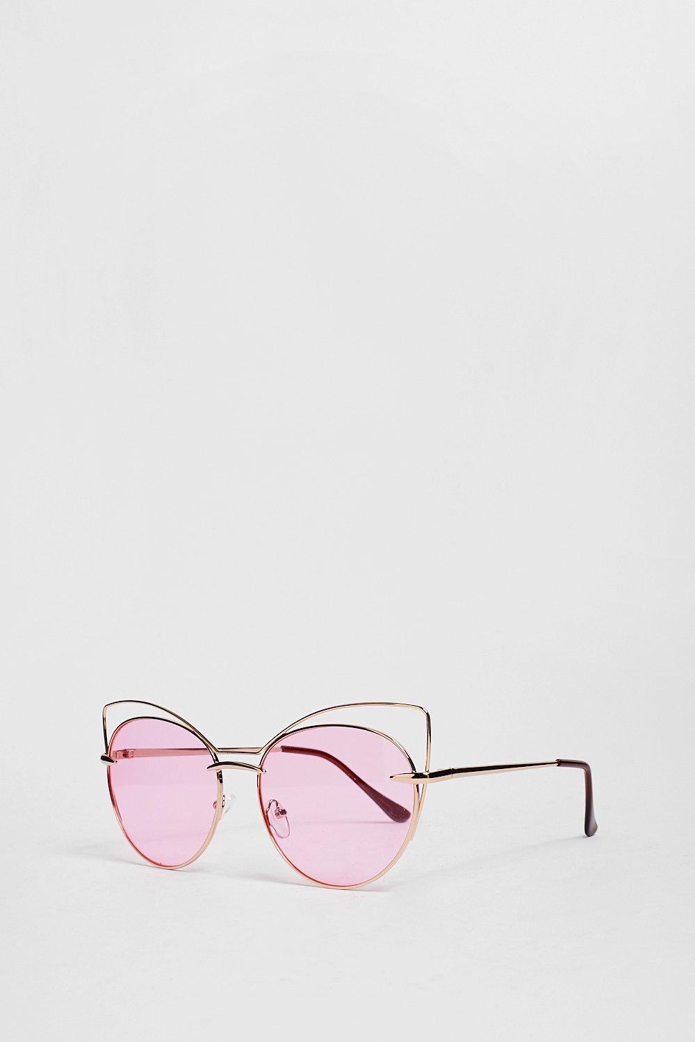 GD0022 Cat-eye sunglasses : Unisex Sunglasses Pink