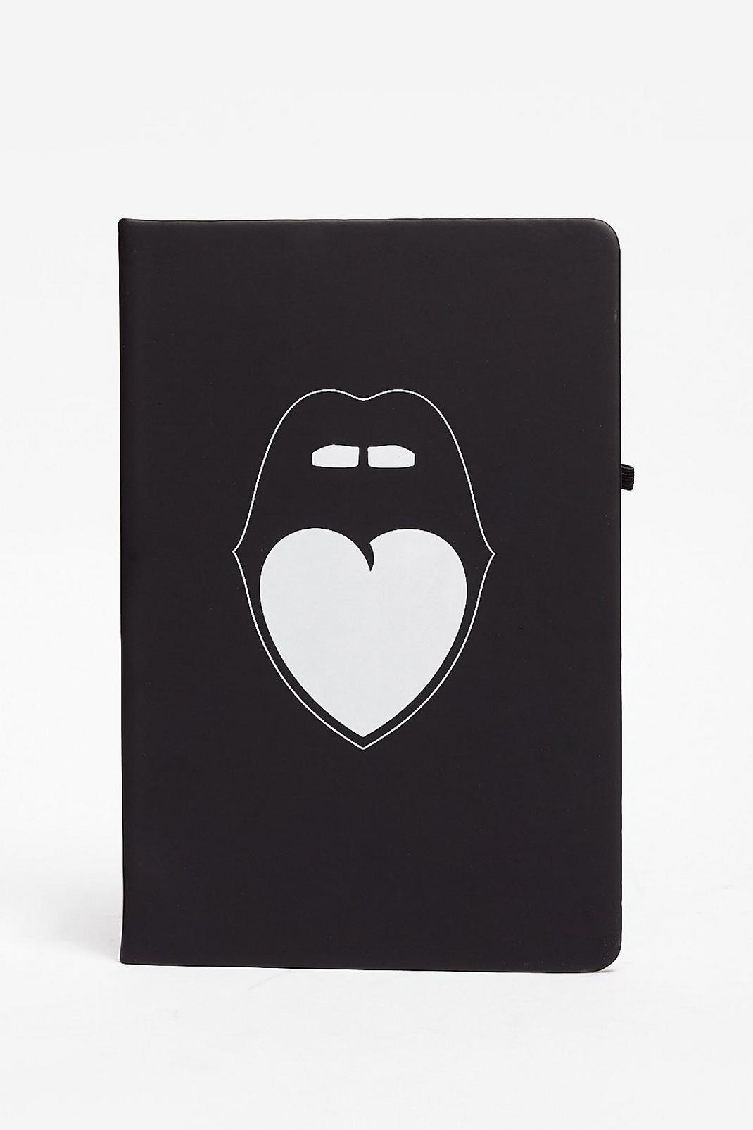 Black Nasty Gal Mouth Off A5 Notebook image number 1