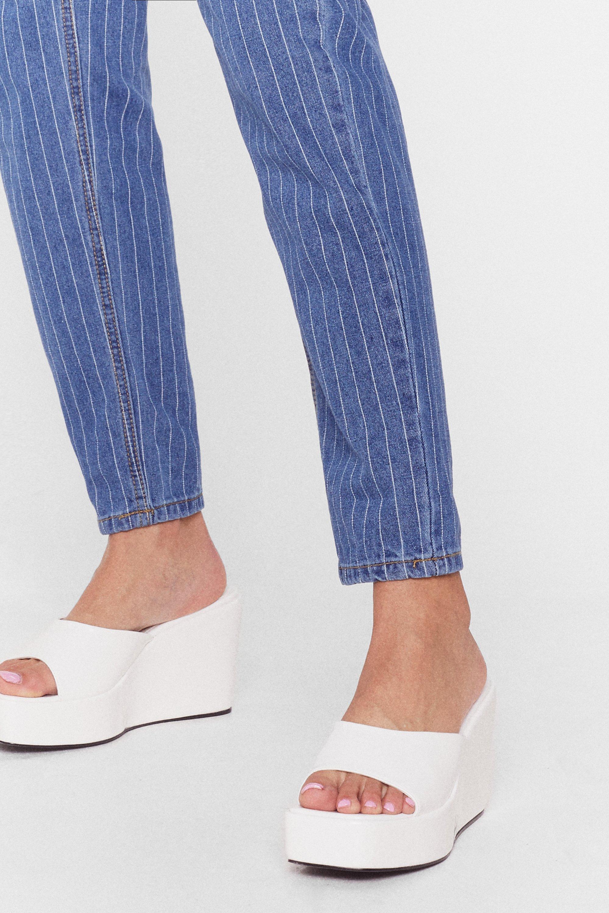 Nasty gal white hot sale platform sandals