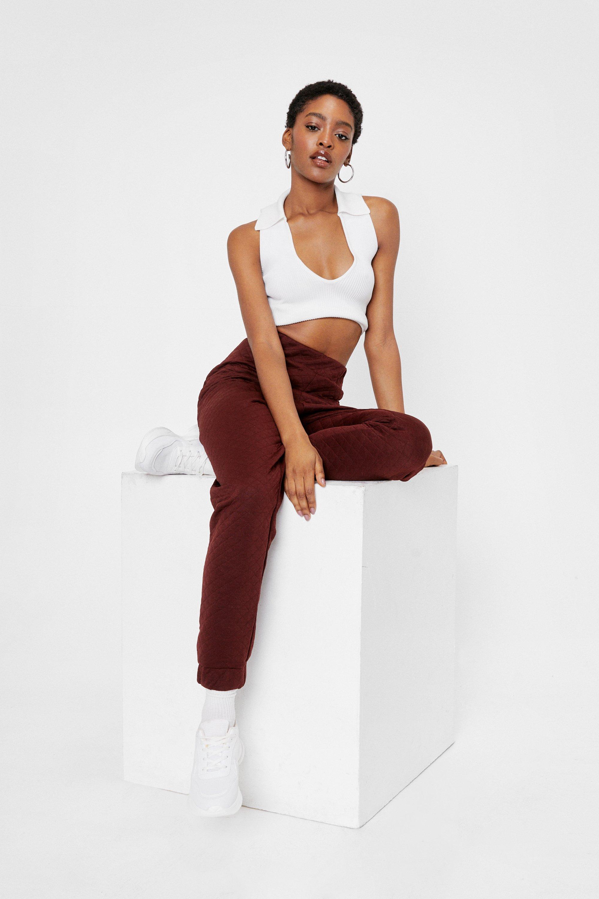 Pantalon de jogging ample effet matelass 3 on chill Nasty Gal