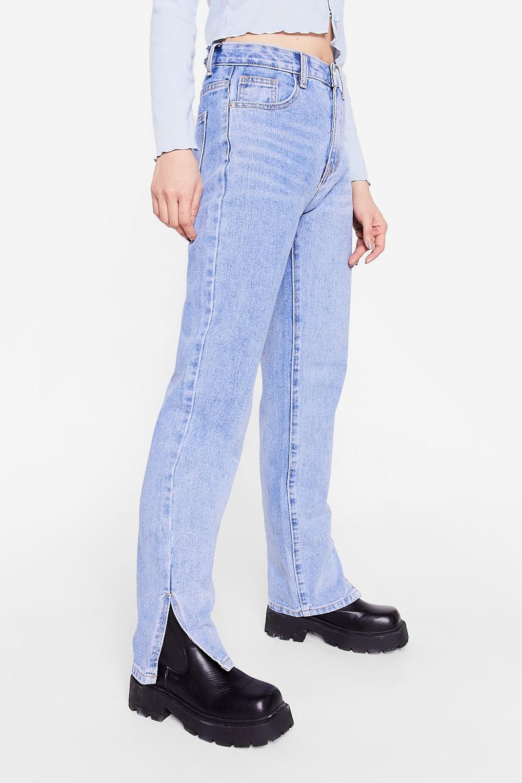 564 Petite High Waisted Slit Hem Jeans image number 2