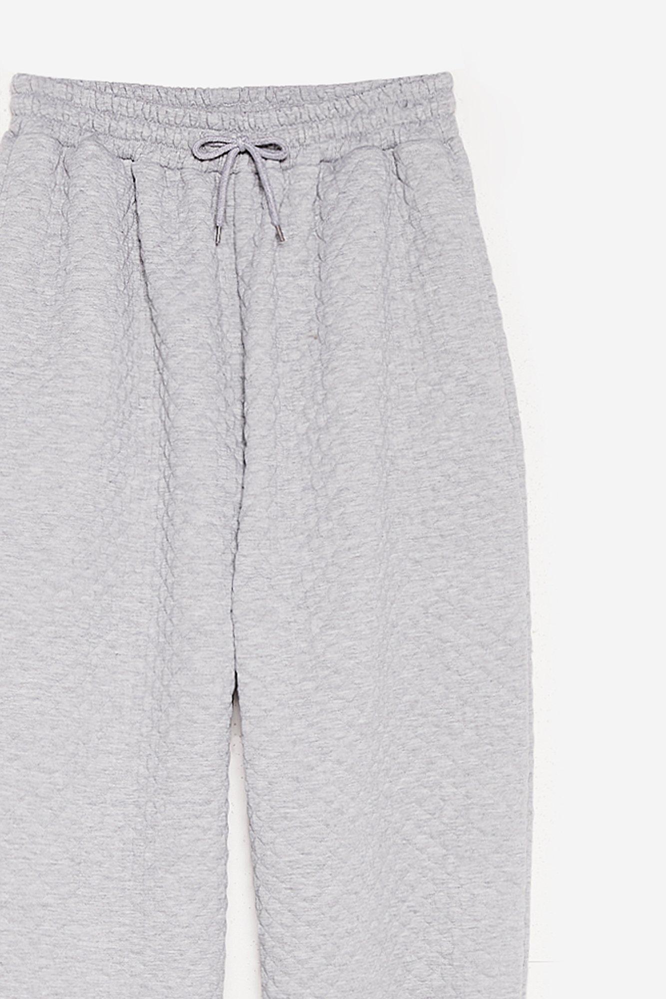 Quilted High Waisted Sweatpants