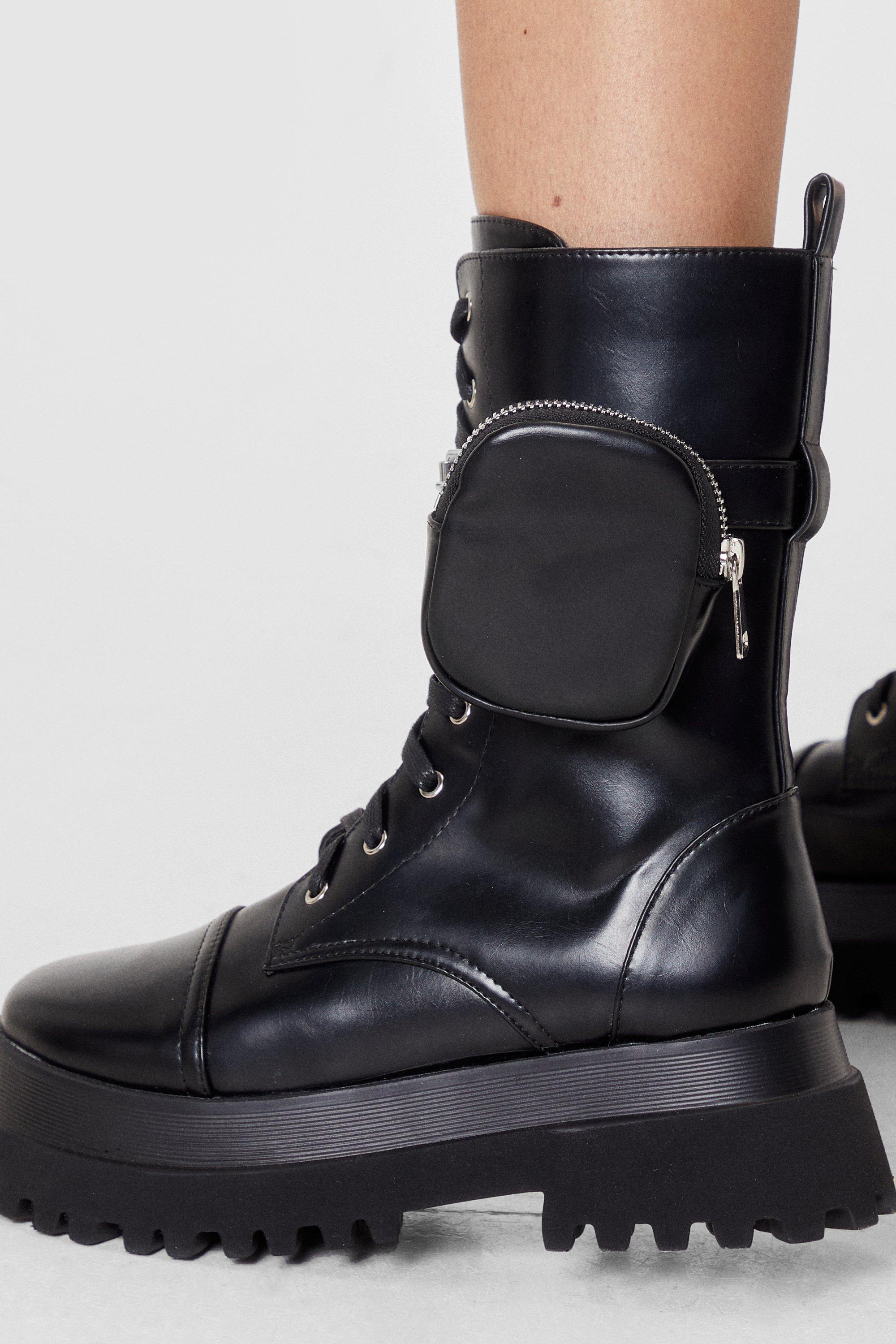 Nasty gal combat on sale boots