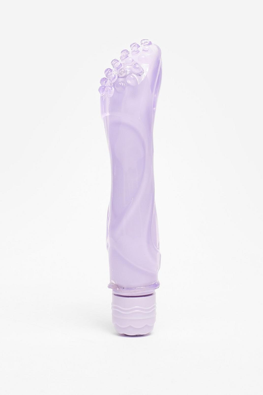 Lilac Textured Silicone 10-Setting Vibrator image number 1
