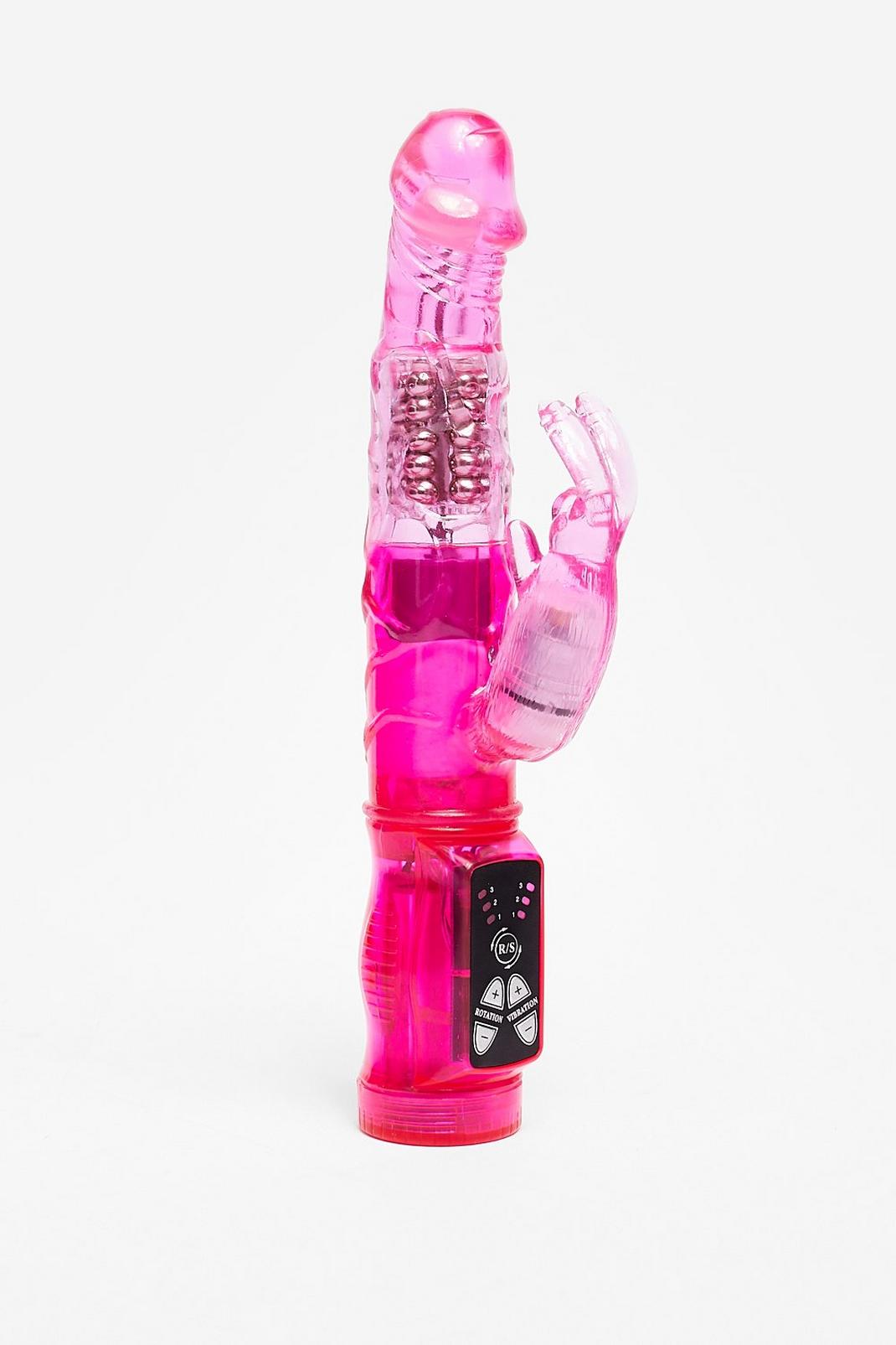 Pink Silicone Shaft and Clitoral Vibrator image number 1