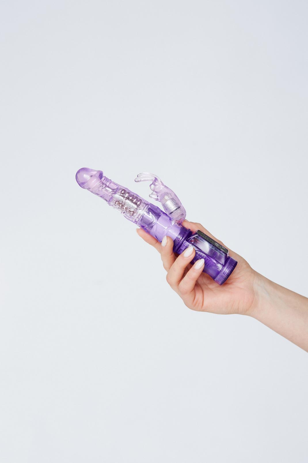 Purple Shaft And Clitoral Vibrator image number 1