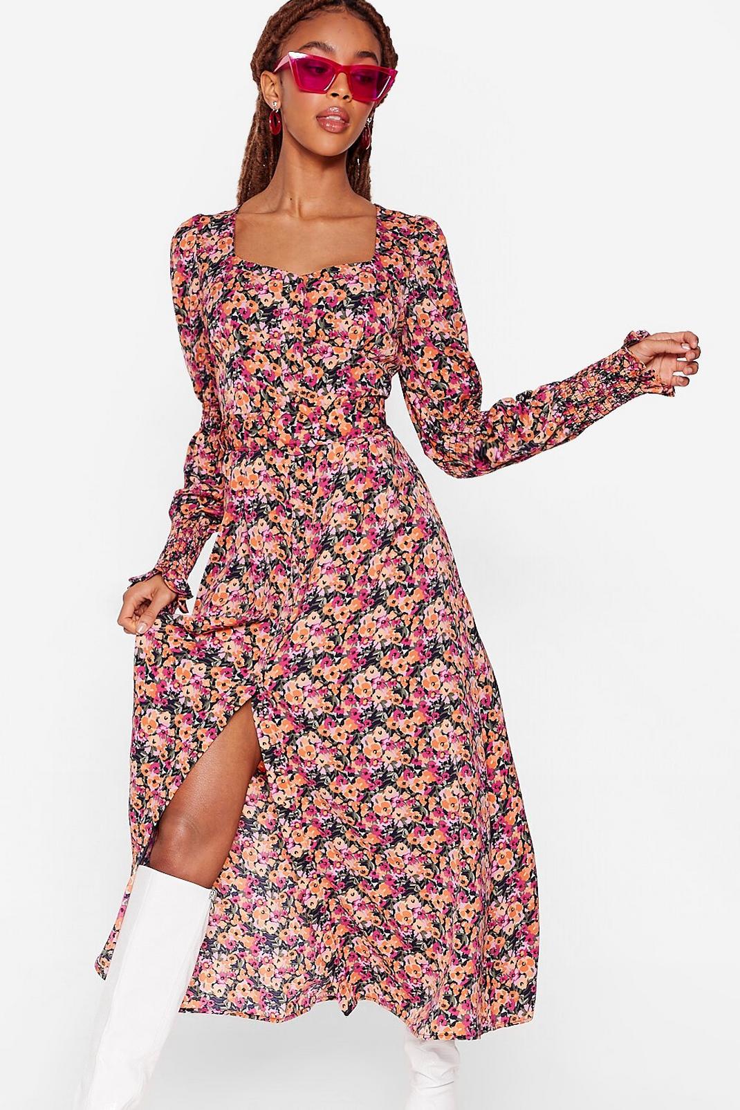 Damson Hey There Bud Floral Midi Dress image number 1