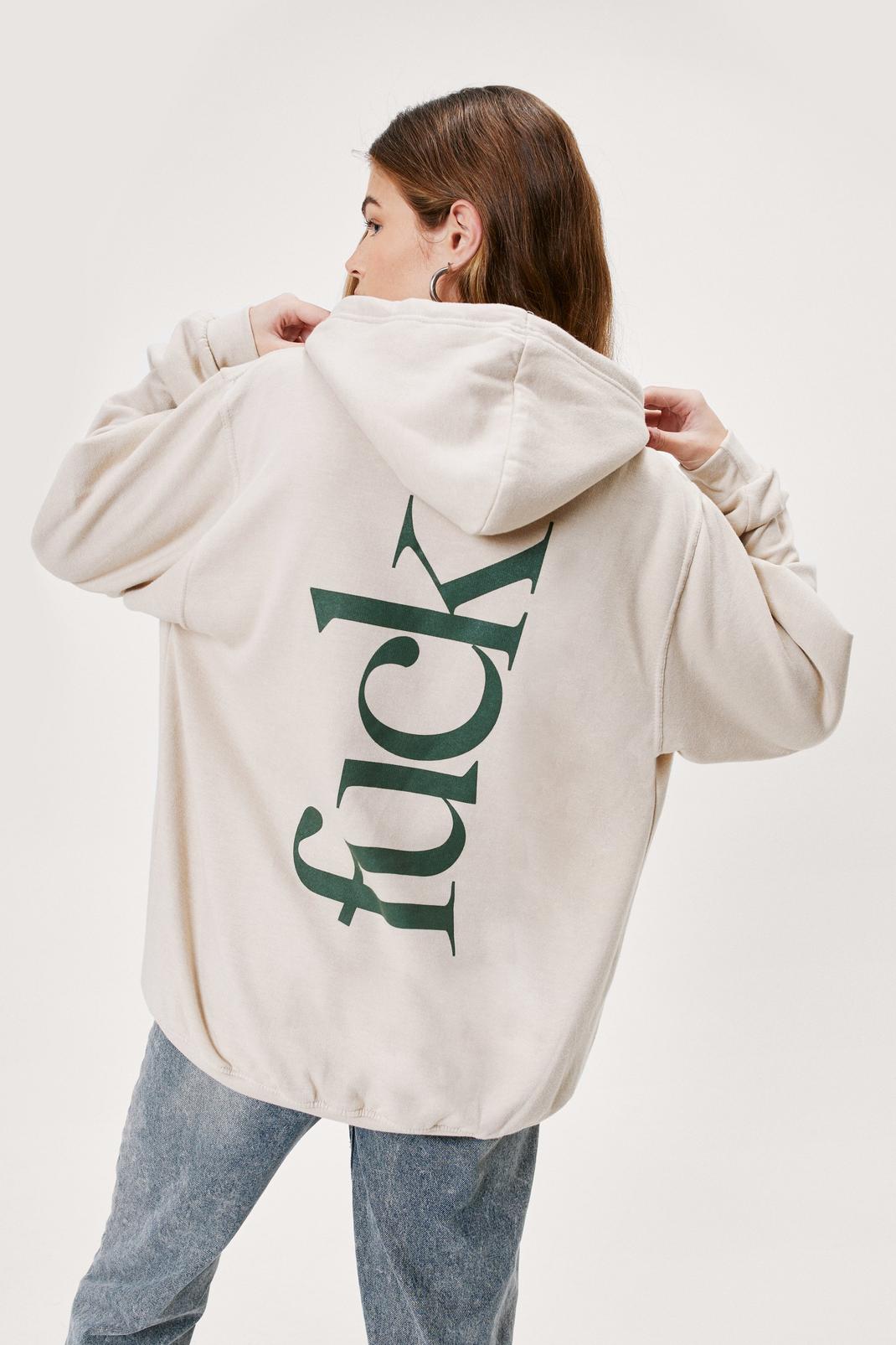 Sand Fuck Oversized Graphic Hoodie image number 1