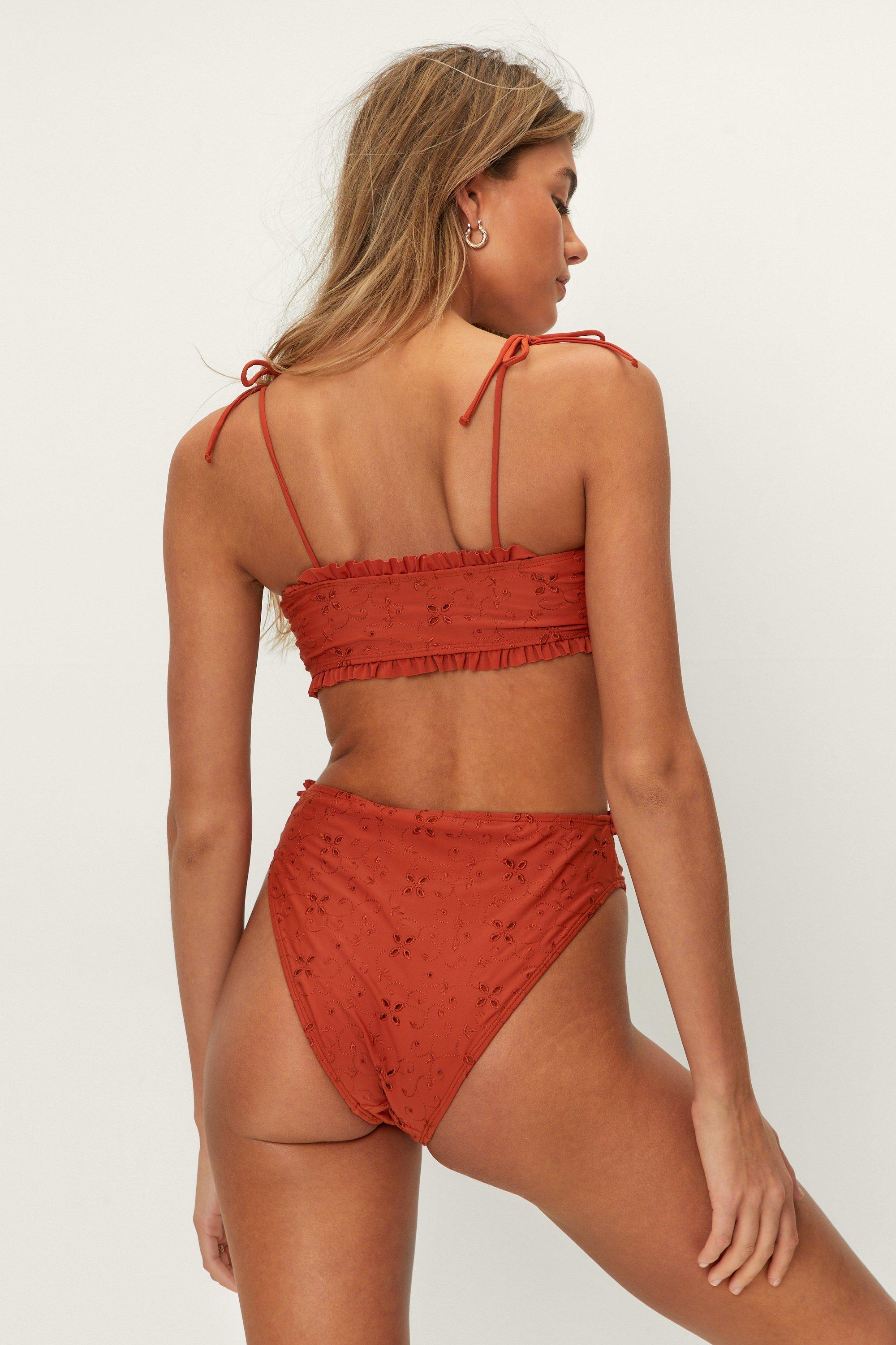 Rust high hot sale waisted bikini