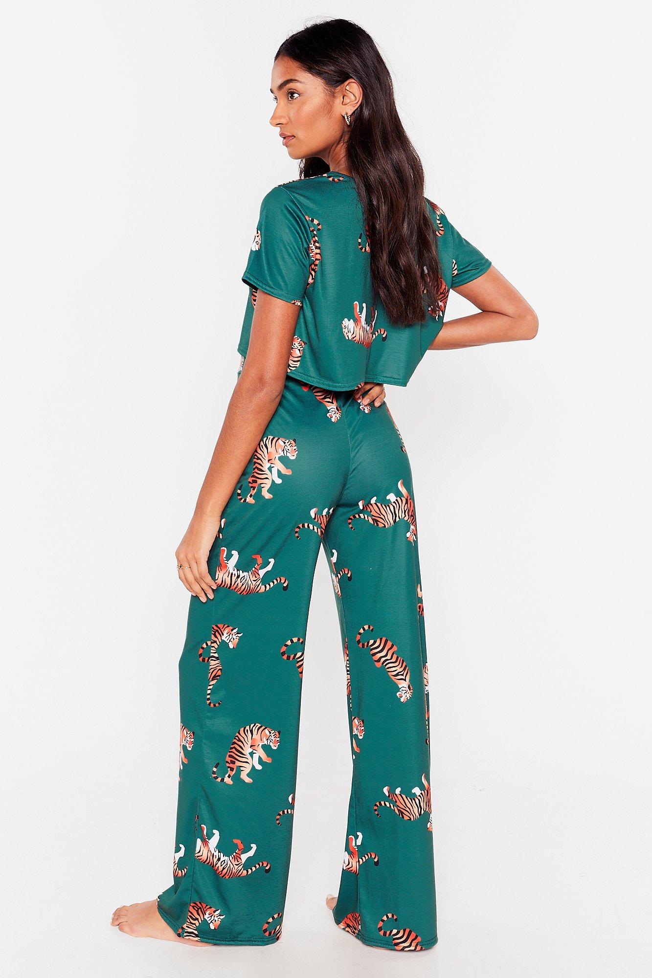 Nasty gal tiger discount pajamas