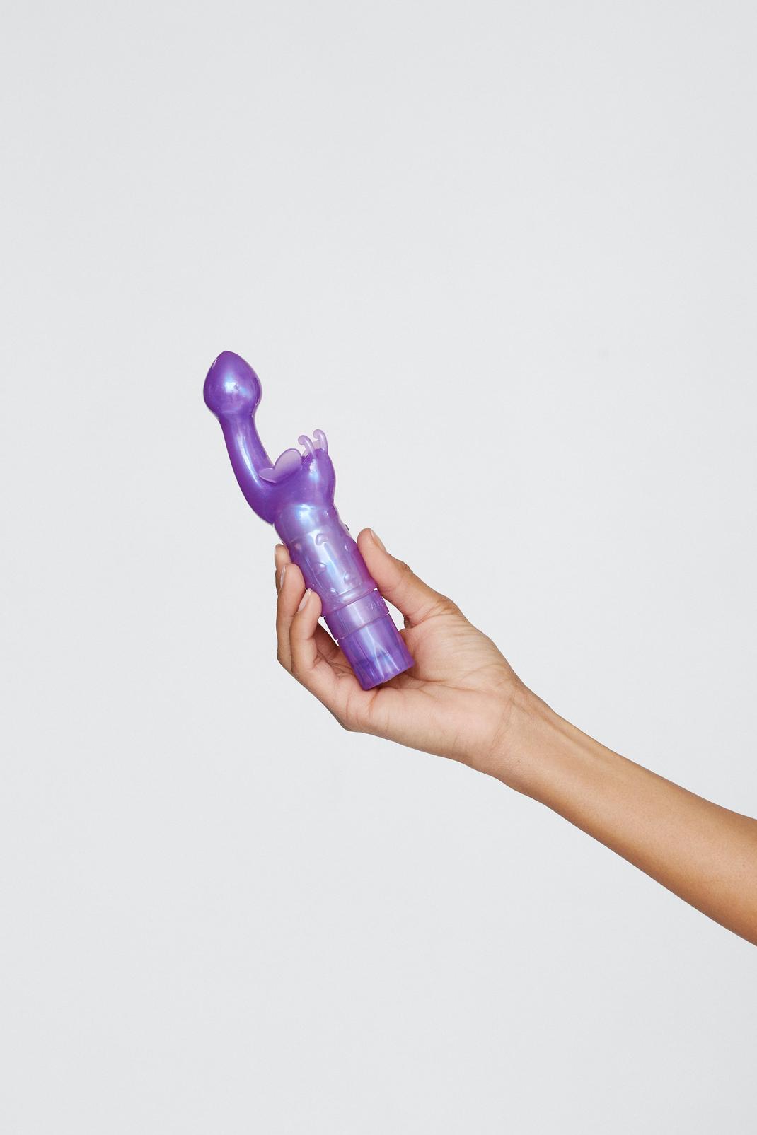 Purple Clitoral Butterfly G-Spot Vibrator image number 1
