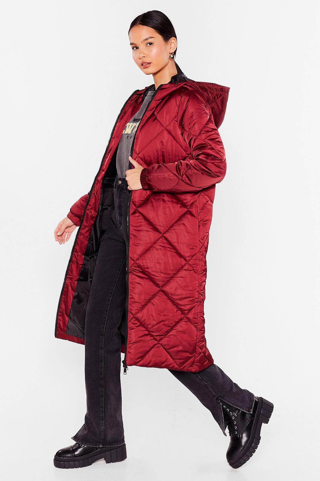 Quilted Longline Padded Coat