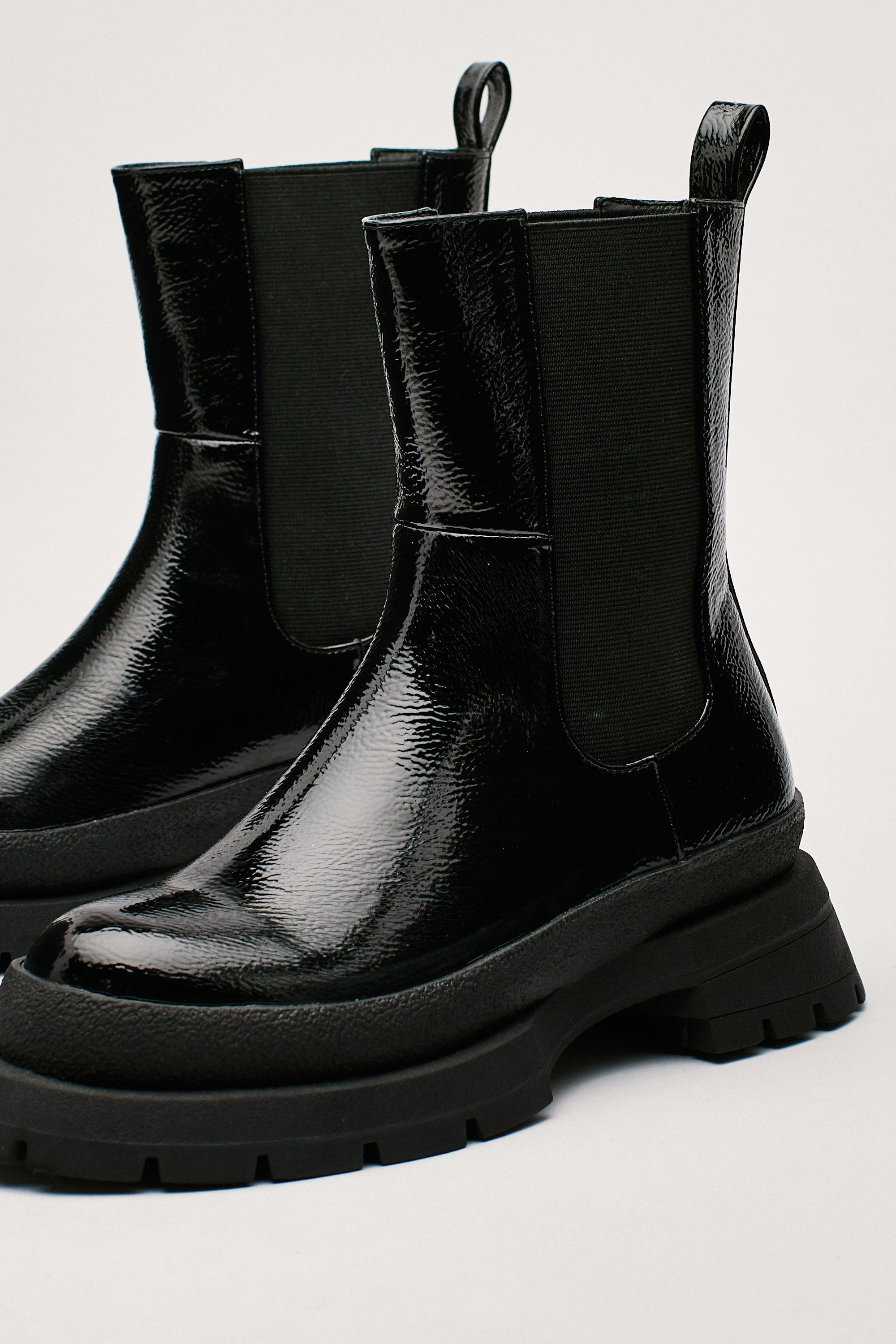 Nasty gal patent on sale boots