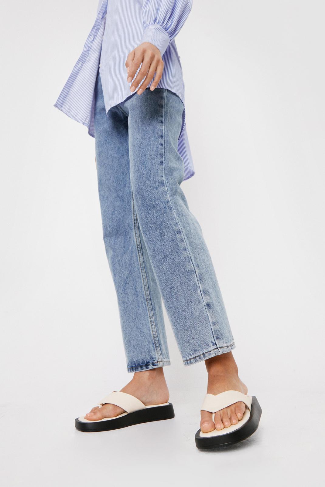 flatform toe thong sandals