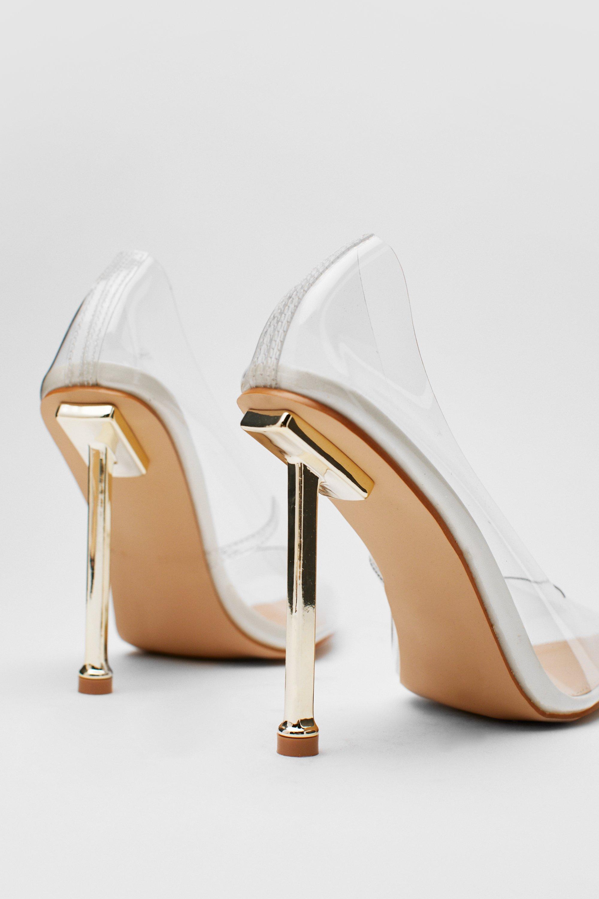 Cream mid hotsell heel court shoes