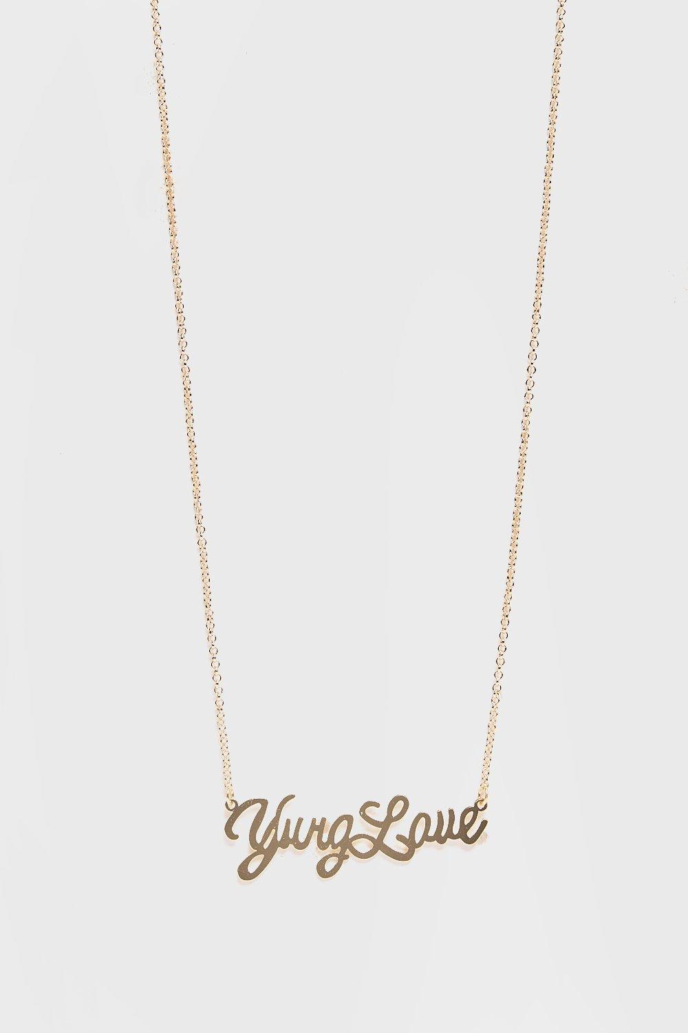 Baby hot sale slogan necklace