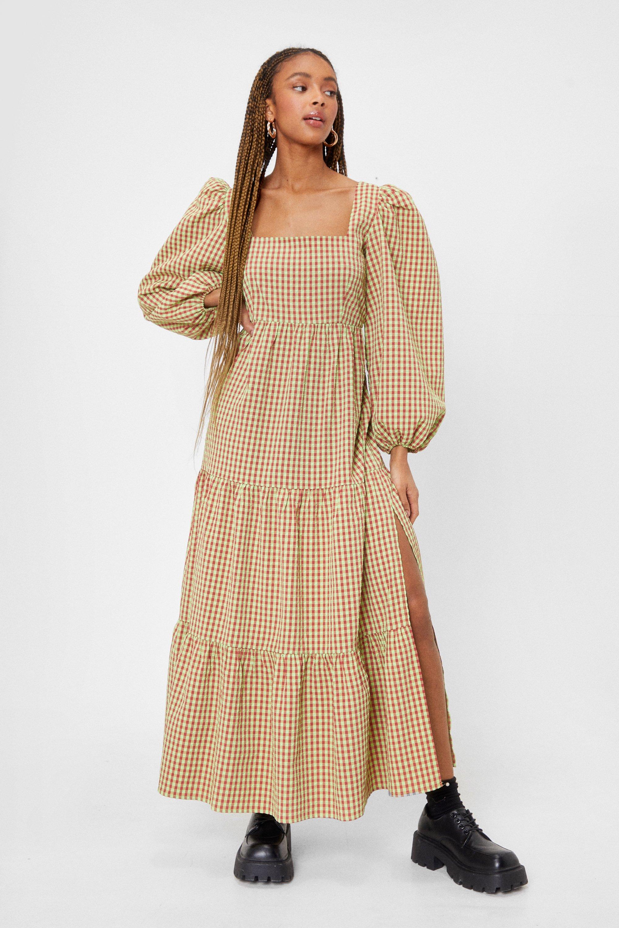 Gingham Maxi Dresses